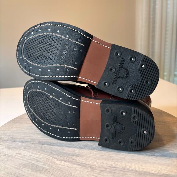 US Army Leather Combat Boots WWII Repro Goodyear Welt Dress Uniform Size 5 - Picture 11 of 12